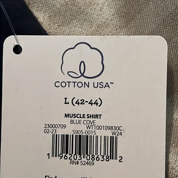 COPY - Way To Celebrate Men's Americana Graphic Muscle Tank Top, Size L - Picture 8 of 8